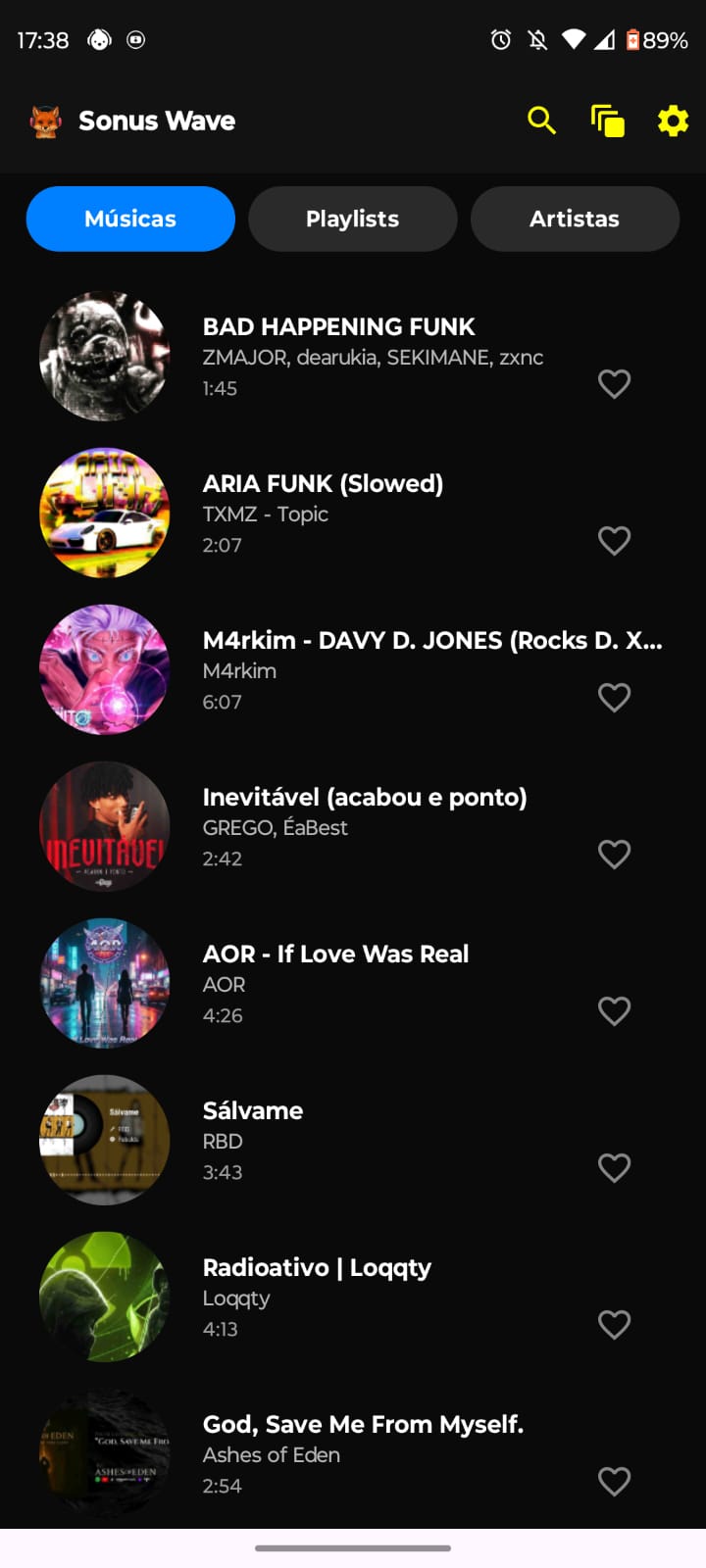 Sonus Wave - Musicas